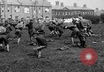 Image of American airmen exercise and calisthenics World War I London England United Kingdom, 1917, second 28 stock footage video 65675072433