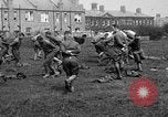 Image of American airmen exercise and calisthenics World War I London England United Kingdom, 1917, second 29 stock footage video 65675072433