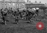 Image of American airmen exercise and calisthenics World War I London England United Kingdom, 1917, second 32 stock footage video 65675072433