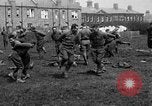 Image of American airmen exercise and calisthenics World War I London England United Kingdom, 1917, second 33 stock footage video 65675072433