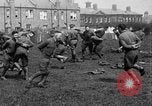 Image of American airmen exercise and calisthenics World War I London England United Kingdom, 1917, second 36 stock footage video 65675072433
