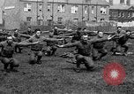 Image of American airmen exercise and calisthenics World War I London England United Kingdom, 1917, second 42 stock footage video 65675072433