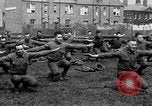 Image of American airmen exercise and calisthenics World War I London England United Kingdom, 1917, second 45 stock footage video 65675072433