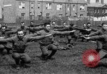 Image of American airmen exercise and calisthenics World War I London England United Kingdom, 1917, second 46 stock footage video 65675072433