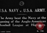 Immagine di Esercito Marina versus baseball a Anglo American Baseball League Londra Inghilterra Regno Unito, 1917, secondo 3 filmato di repertorio 65675072434