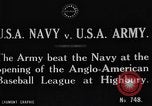 Immagine di Esercito Marina versus baseball a Anglo American Baseball League Londra Inghilterra Regno Unito, 1917, secondo 5 filmato di repertorio 65675072434