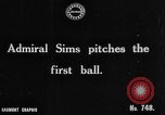 Immagine di Esercito Marina versus baseball a Anglo American Baseball League Londra Inghilterra Regno Unito, 1917, secondo 44 filmato di repertorio 65675072434