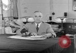 Image of Harry S Truman announcing the use of an atomic bomb California USA, 1945, second 10 stock footage video 65675072459