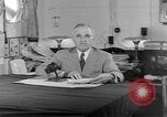 Image of Harry S Truman announcing the use of an atomic bomb California USA, 1945, second 24 stock footage video 65675072459
