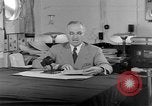 Image of Harry S Truman announcing the use of an atomic bomb California USA, 1945, second 36 stock footage video 65675072459