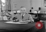 Image of Harry S Truman announcing the use of an atomic bomb California USA, 1945, second 39 stock footage video 65675072459