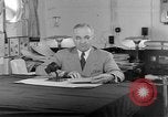 Image of Harry S Truman announcing the use of an atomic bomb California USA, 1945, second 41 stock footage video 65675072459