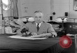 Image of Harry S Truman announcing the use of an atomic bomb California USA, 1945, second 56 stock footage video 65675072459