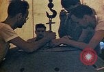Image of Final arming of first nuclear bomb for Trinity nuclear test Alamogordo New Mexico USA, 1945, second 41 stock footage video 65675072462