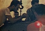 Image of Final arming of first nuclear bomb for Trinity nuclear test Alamogordo New Mexico USA, 1945, second 45 stock footage video 65675072462