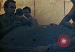 Image of Final arming of first nuclear bomb for Trinity nuclear test Alamogordo New Mexico USA, 1945, second 61 stock footage video 65675072462