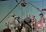 Image of Hoisting of Gadget atomic bomb before Trinity nuclear test Alamogordo New Mexico USA, 1945, second 20 stock footage video 65675072463