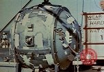 Image of Hoisting of Gadget atomic bomb before Trinity nuclear test Alamogordo New Mexico USA, 1945, second 35 stock footage video 65675072463
