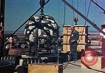 Image of Hoisting of Gadget atomic bomb before Trinity nuclear test Alamogordo New Mexico USA, 1945, second 41 stock footage video 65675072463