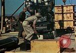 Image of Hoisting of Gadget atomic bomb before Trinity nuclear test Alamogordo New Mexico USA, 1945, second 54 stock footage video 65675072463