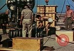 Image of Hoisting of Gadget atomic bomb before Trinity nuclear test Alamogordo New Mexico USA, 1945, second 62 stock footage video 65675072463