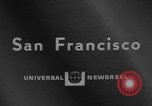 Image of Ann Pellegreno re-enacting Amelia Earhart's flight San Francisco California USA, 1967, second 4 stock footage video 65675072492