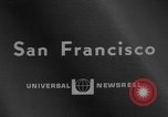 Image of Ann Pellegreno re-enacting Amelia Earhart's flight San Francisco California USA, 1967, second 5 stock footage video 65675072492