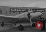 Image of Ann Pellegreno re-enacting Amelia Earhart's flight San Francisco California USA, 1967, second 7 stock footage video 65675072492