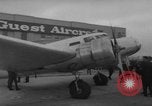Image of Ann Pellegreno re-enacting Amelia Earhart's flight San Francisco California USA, 1967, second 10 stock footage video 65675072492