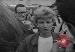 Image of Ann Pellegreno re-enacting Amelia Earhart's flight San Francisco California USA, 1967, second 17 stock footage video 65675072492