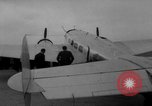 Image of Ann Pellegreno re-enacting Amelia Earhart's flight San Francisco California USA, 1967, second 22 stock footage video 65675072492