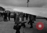 Image of Ann Pellegreno re-enacting Amelia Earhart's flight San Francisco California USA, 1967, second 24 stock footage video 65675072492