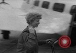 Image of Ann Pellegreno re-enacting Amelia Earhart's flight San Francisco California USA, 1967, second 26 stock footage video 65675072492