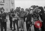 Image of Ann Pellegreno re-enacting Amelia Earhart's flight San Francisco California USA, 1967, second 29 stock footage video 65675072492