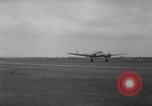 Image of Ann Pellegreno re-enacting Amelia Earhart's flight San Francisco California USA, 1967, second 30 stock footage video 65675072492