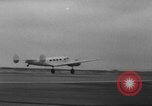 Image of Ann Pellegreno re-enacting Amelia Earhart's flight San Francisco California USA, 1967, second 34 stock footage video 65675072492
