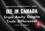 Image Dwight D Eisenhower Ottawa Ontario Canada, 1958, de la seconde 1 séquences d'archives historiques vidéo 65675072511