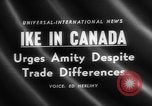 Image Dwight D Eisenhower Ottawa Ontario Canada, 1958, de la seconde 4 séquences d'archives historiques vidéo 65675072511