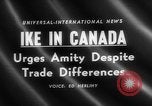 Image Dwight D Eisenhower Ottawa Ontario Canada, 1958, de la seconde 5 séquences d'archives historiques vidéo 65675072511