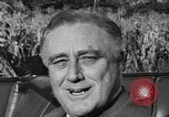 Immagine di Il presidente Franklin Roosevelt alla guida della sua mano-auto controllata Hyde Park New York USA, 1936, secondo 27 filmato di repertorio 65675072517