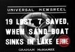 Standbild Sand boot Tragödie Cleveland Ohio USA, 1936, aus Sekunde 3 historischem Filmmaterial Videoclip 65675072519