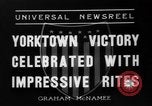 Standbild Siegesfeier Yorktown Virginia USA, 1936, aus Sekunde 5 historischem Filmmaterial Videoclip 65675072523