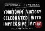 Standbild Siegesfeier Yorktown Virginia USA, 1936, aus Sekunde 7 historischem Filmmaterial Videoclip 65675072523