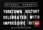 Standbild Siegesfeier Yorktown Virginia USA, 1936, aus Sekunde 9 historischem Filmmaterial Videoclip 65675072523