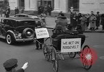 Standbild Präsidentschaftswahl 1936 New York City USA, 1936, aus Sekunde 20 historischem Filmmaterial Videoclip 65675072528