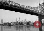 Image of Queensboro Bridge New York United States USA, 1954, second 23 stock footage video 65675072569