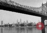 Image of Queensboro Bridge New York United States USA, 1954, second 24 stock footage video 65675072569