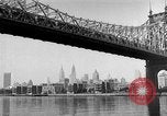 Image of Queensboro Bridge New York United States USA, 1954, second 31 stock footage video 65675072569