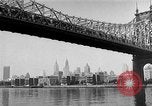 Image of Queensboro Bridge New York United States USA, 1954, second 36 stock footage video 65675072569