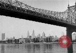Image of Queensboro Bridge New York United States USA, 1954, second 37 stock footage video 65675072569